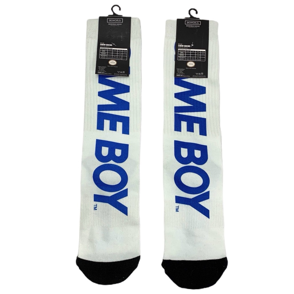 Game Boy Crew Socks Bioworld Size 10-13 NWT